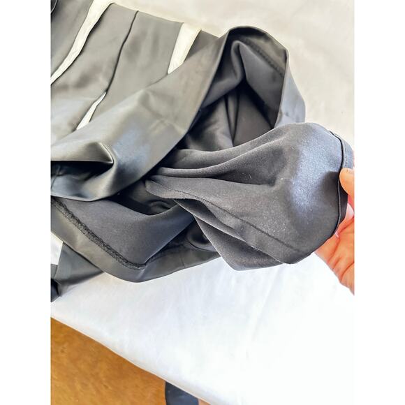 Betsy & Adam black & white strapless cocktail dress size 8 - Picture 5 of 7